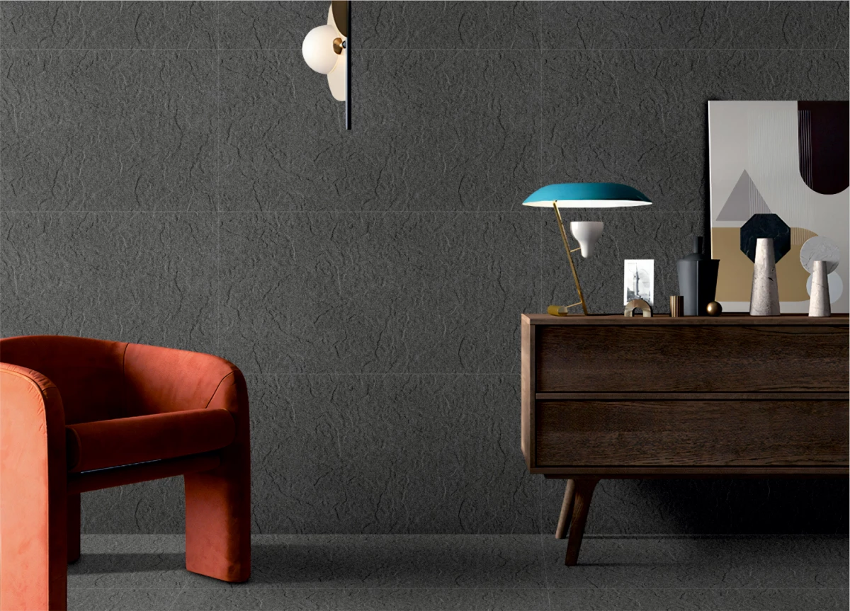 Керамогранит ФуллБоди Чаркол Блэк матовый /Full Body Charcoal black matt